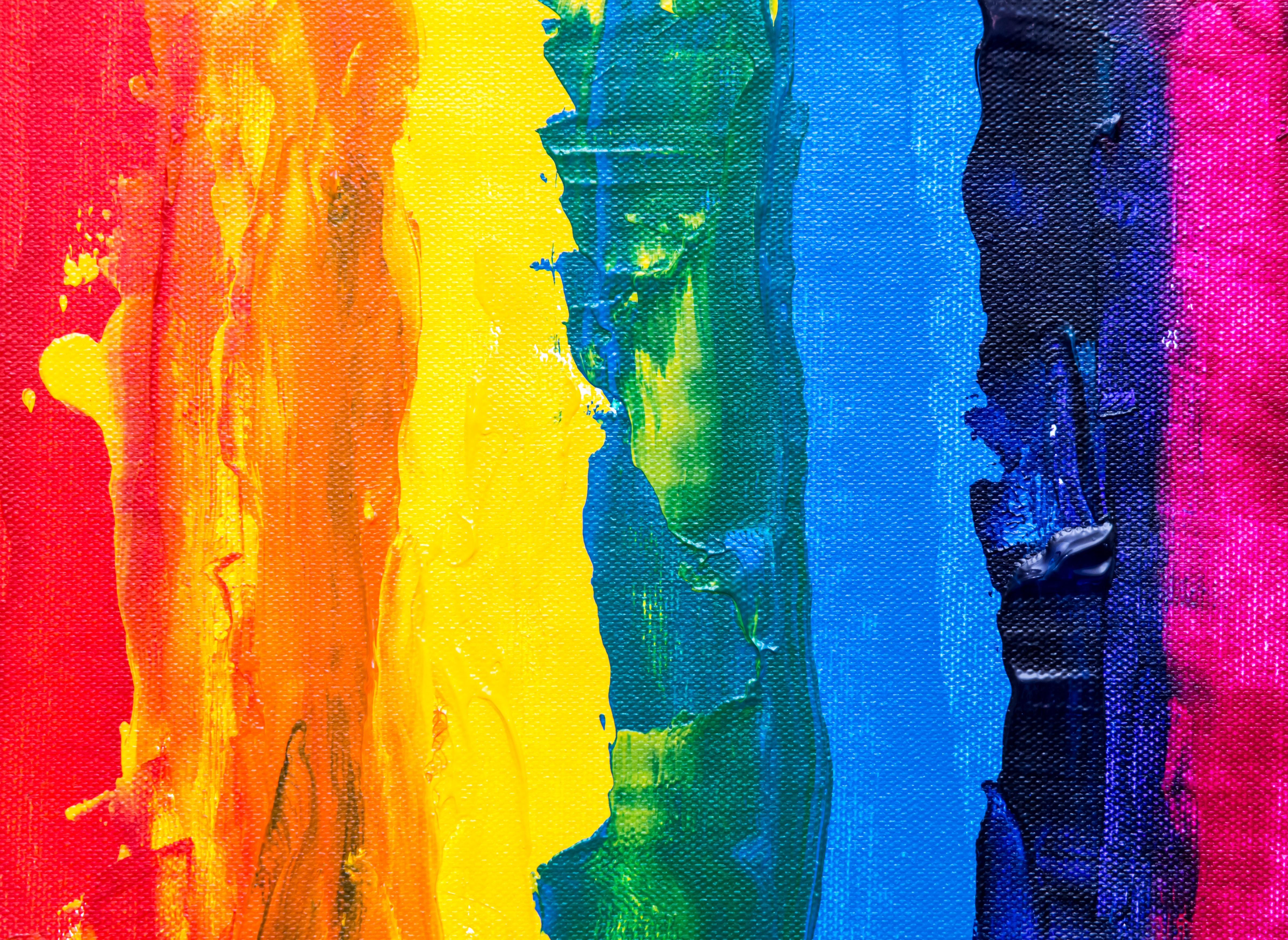messy rainbow